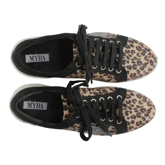 NWT Myra Leather Star Sneakers - Picture 5 of 8